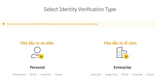 cách xác minh sàn binance năm 2020