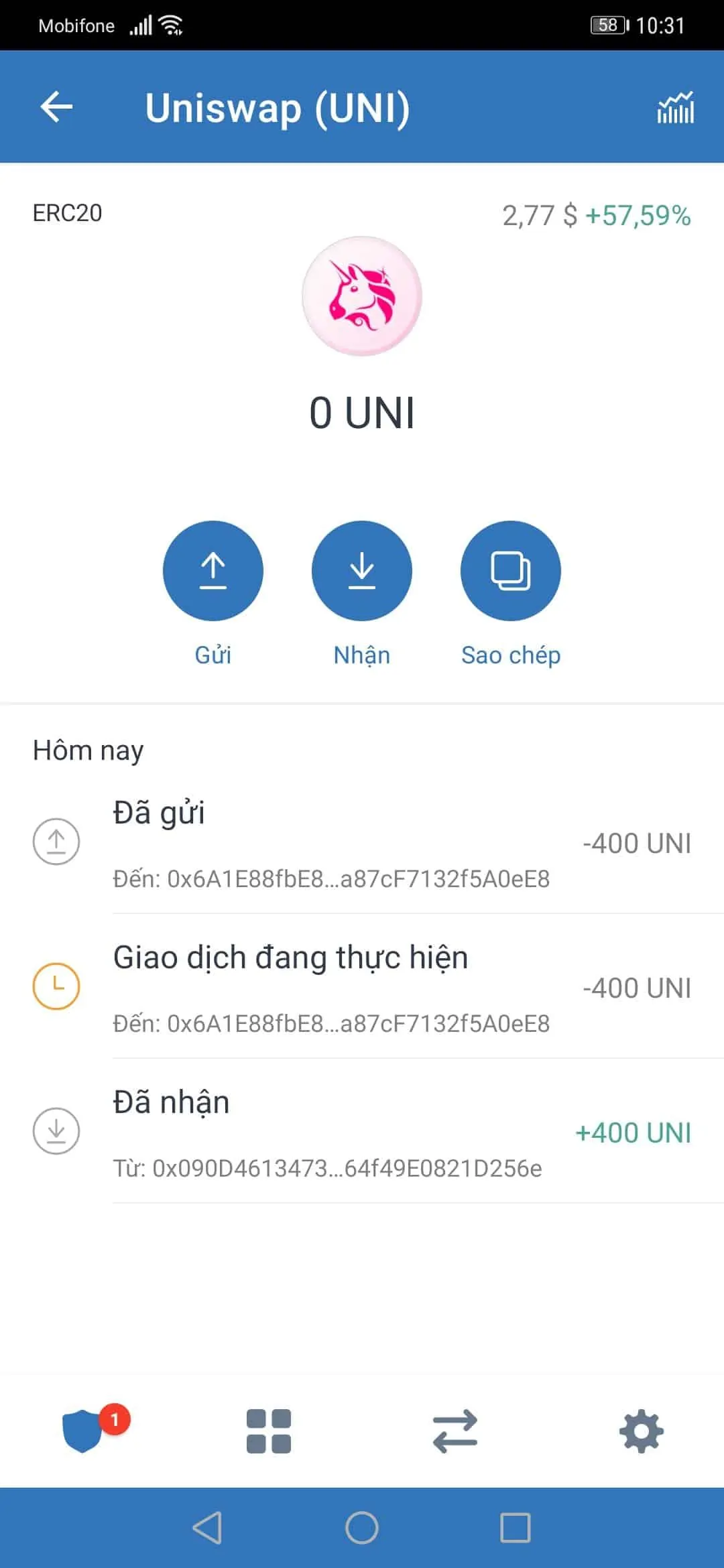 Cách xử lý lệnh chuyển ETH (Ethereum) bị pending
