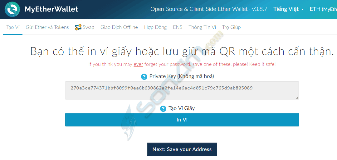 Cách tạo ví Ethereum trên MyEtherWallet - 3